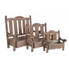 Ławeczka kwietnik 3szt-kpl 45x23x41cm, 35x18x32cm, 26x15x24 cm