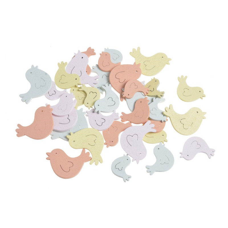 Ptaki 36szt..2,7cm, 3,5cm, 4,2 cm