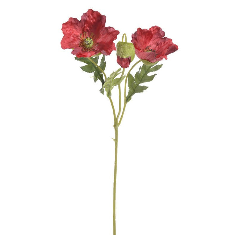 Mak 2+1 56cm - sztuczna roślina