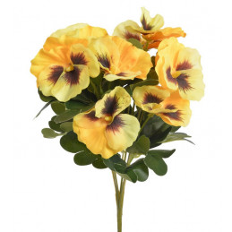 Bukiet bratków x7..32cm - sztuczna roślina