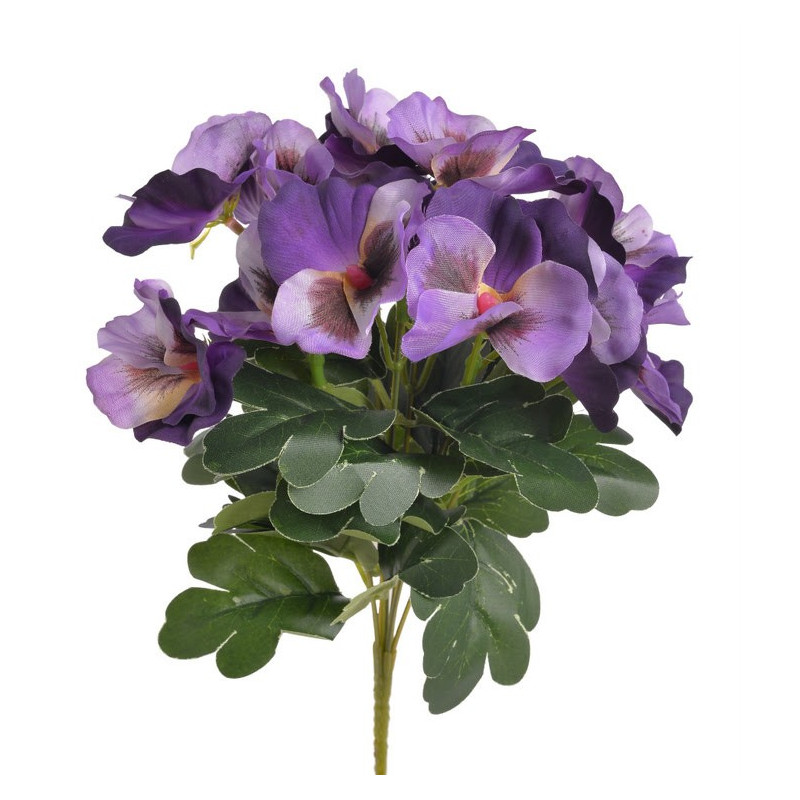 Bukiet bratków x7..32cm - sztuczna roślina