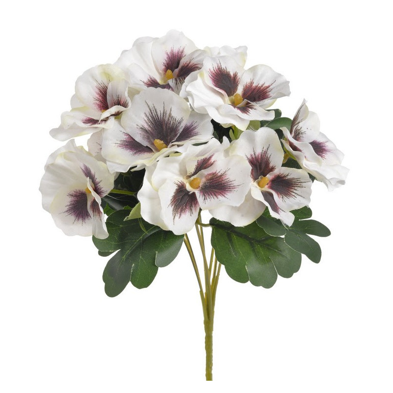 Bukiet bratków x7..32cm - sztuczna roślina