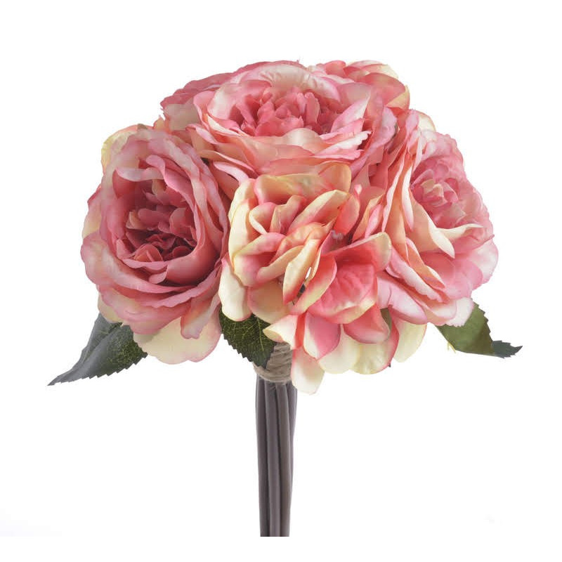 Bukiet róża z hortensją 28cm - sztuczna roślina