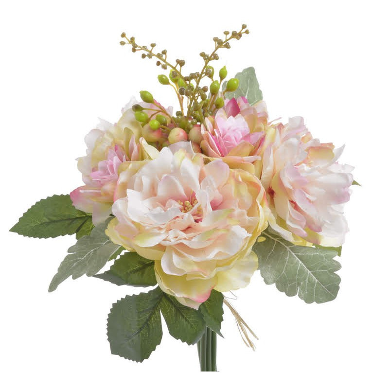 Bukiet piwonia z dalią 30cm - sztuczna roślina