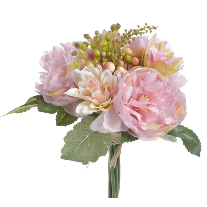 Bukiet piwonia z dalią 30cm - sztuczna roślina
