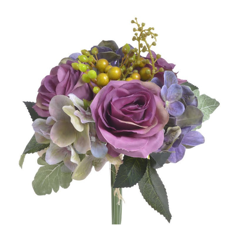 Bukiet róż z hortensją 28cm