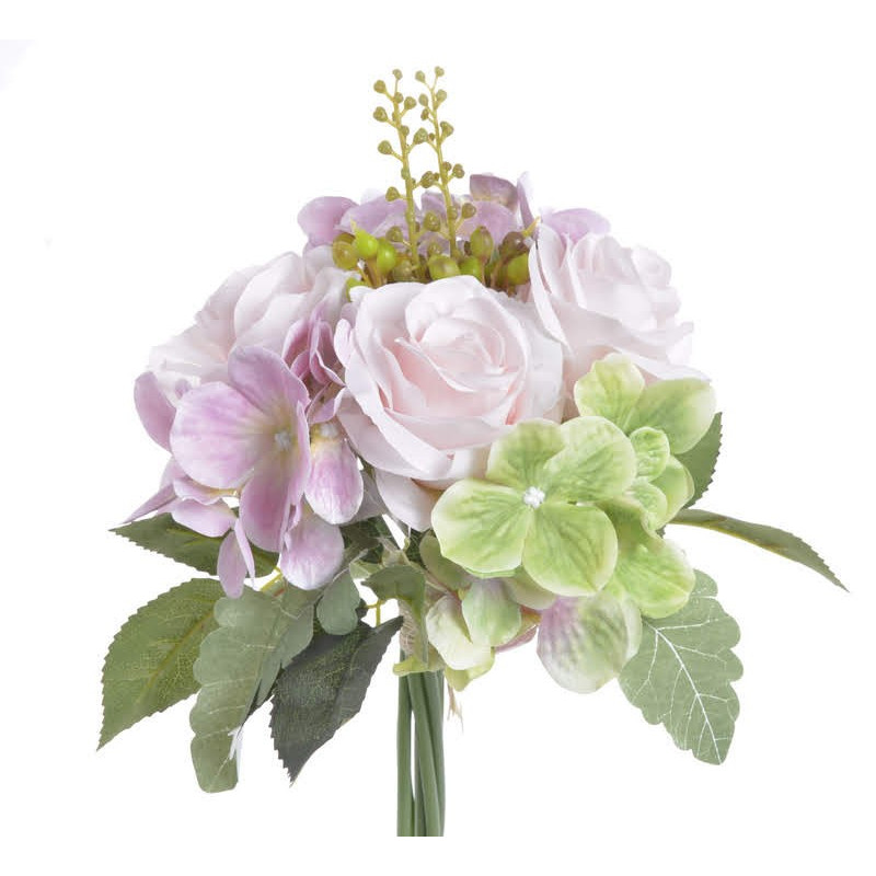 Bukiet róż z hortensją 28cm