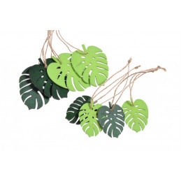 Zawieszka liść 2 rozm. 8szt..5cm, 7cm - 8 szt/paczka