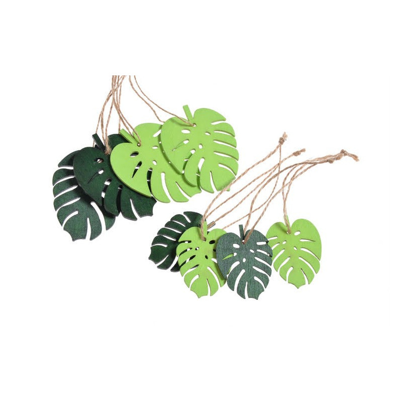 Zawieszka liść 2 rozm. 8szt..5cm, 7cm - 8 szt/paczka