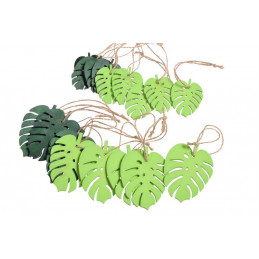 Zawieszka liść 2 rozm. 18szt/paczka..5cm, 7cm