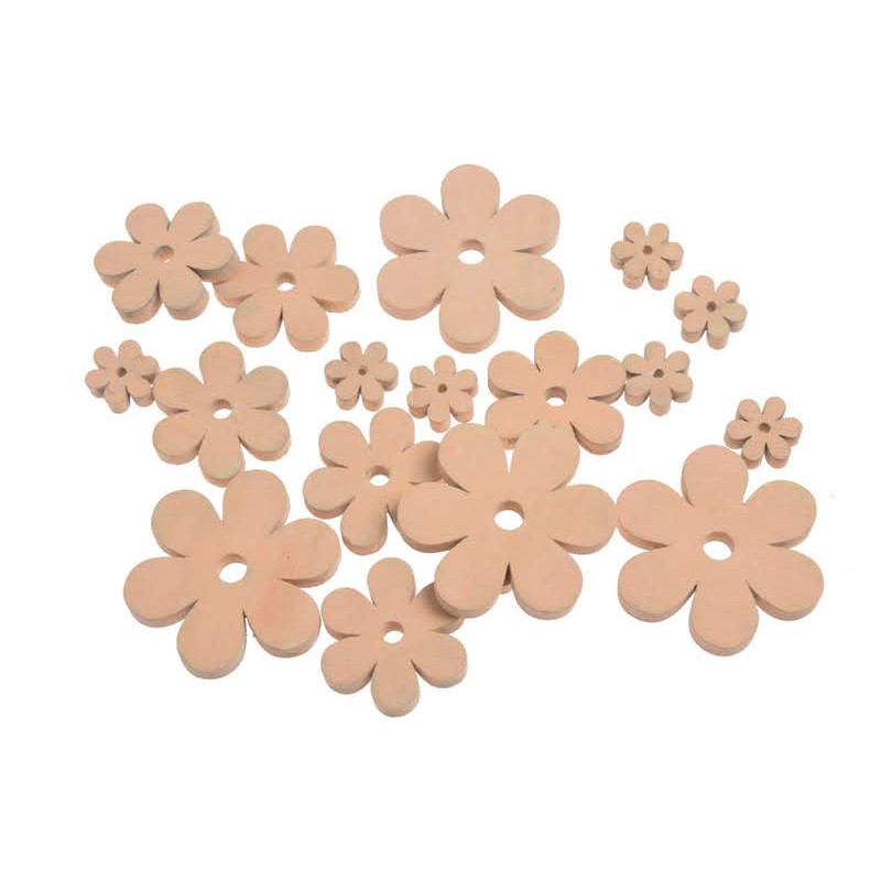 Kwiatki  pomarańczowe mix 7-2,5 cm, 18 szt-paczka