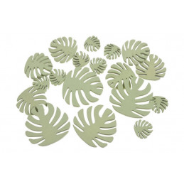 Liście zielone monstera mix, 18szt..7cm, 5cm, 3cm