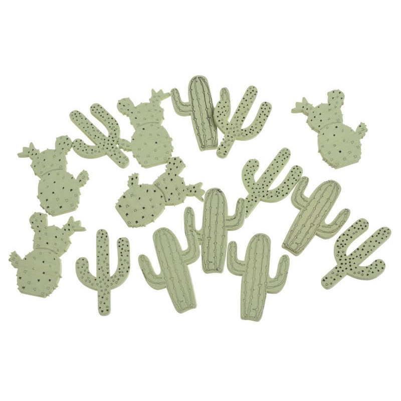 Kaktusy zielone mix, 15szt..7cm