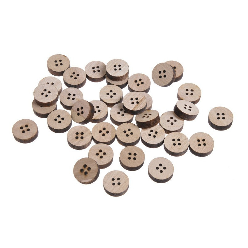 Guziki naturalne 2,5cm, 36szt-paczka