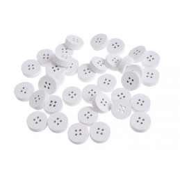 Guziki białe 2,5cm, 36szt-paczka