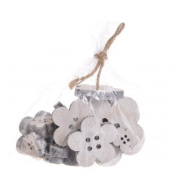 Kwiaty wykrawane biało-szare_2,5-7cm