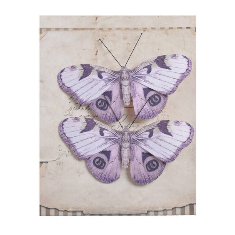 Motyl na klipie 2szt..4,5 cm