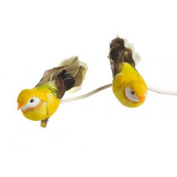 Ptaszek 10 cm - 12szt/kpl YELLOW