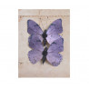 Motyl na klipie 2szt..5cm VIOLET