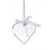 Przezroczyste serce zawieszka 6,5 cm