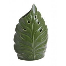 Wazon liść 25cmH - wyrób ceramiczny