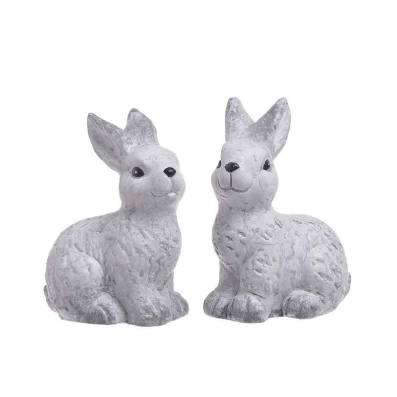 Zając ceramiczny..8,5cm KOMPLET/2szt