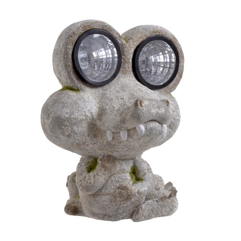 Ozdobny krokodyl..34 cm LED - zasilanie solarne