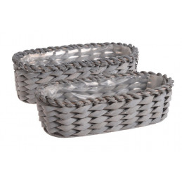 Osłonka L45-40 cm 2szt-kpl GREY