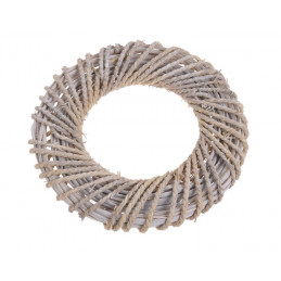 Wianek biało-szary 30 cm