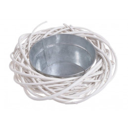 Pleciona osłonka 30cm + metalowy pojemnik