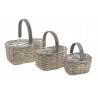 Plecione koszyki 3szt..18x14x11, 23x16x13cm, 30x20x14 cm