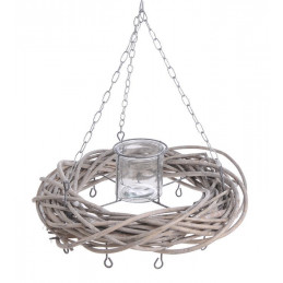 Wianek wiklinowy 40cm na łańcuchu