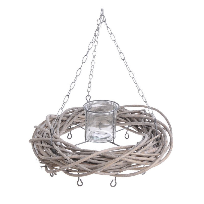 Wianek wiklinowy 40cm na łańcuchu