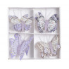 Motyl na klipie 8szt..4,5 cm WH-VI