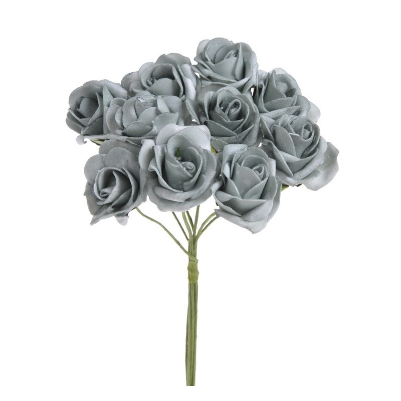Bukiet róż piankowych x10, 24 cm