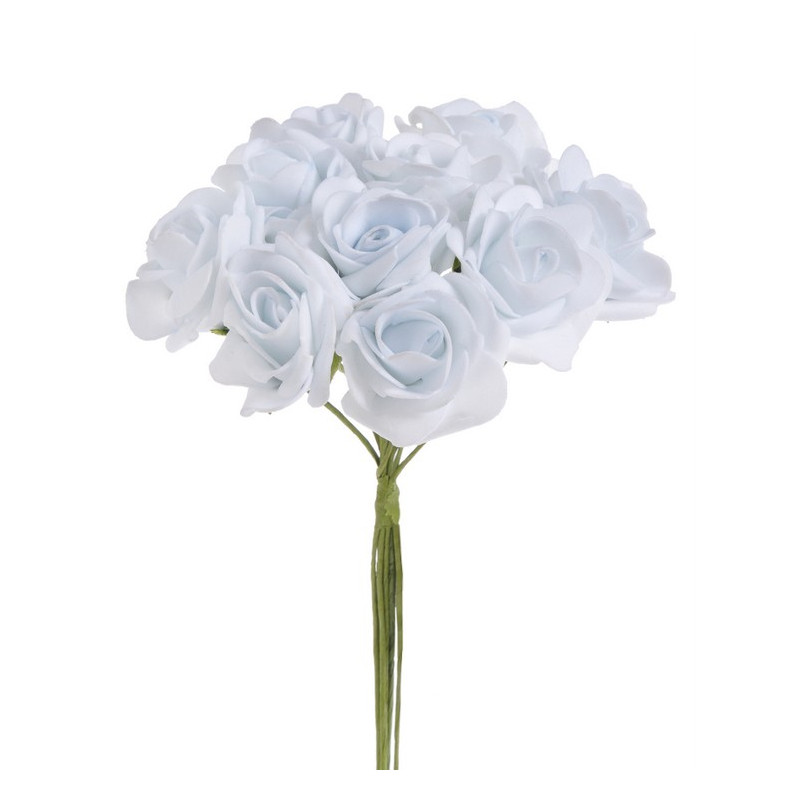 Bukiet róż piankowych x10, 24 cm