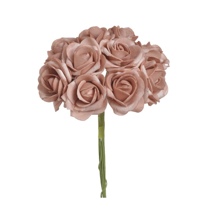 Bukiet róż piankowych x10, 24 cm