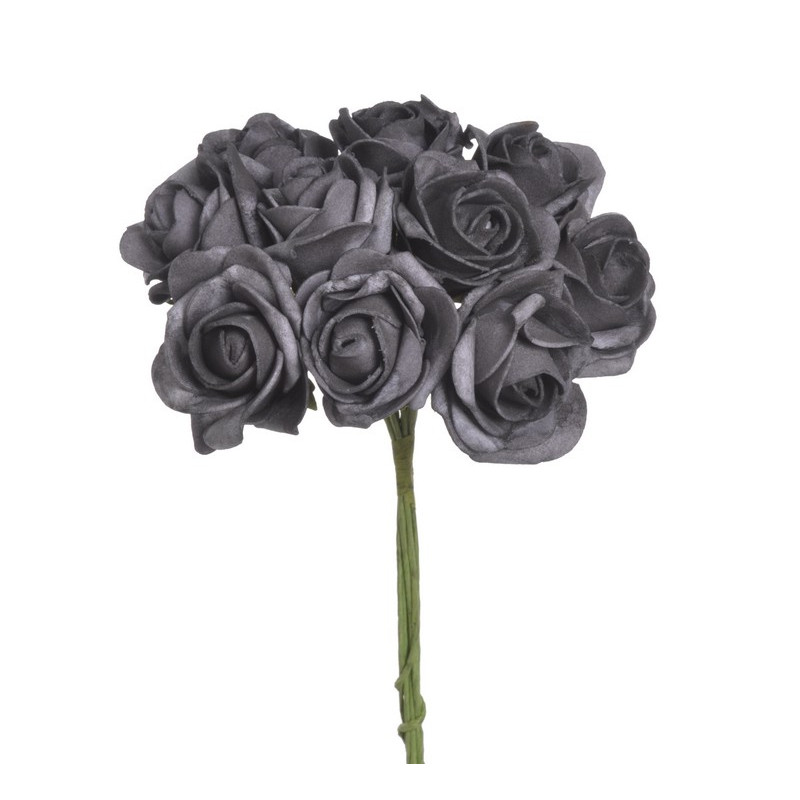 Bukiet róż piankowych x10, 24 cm