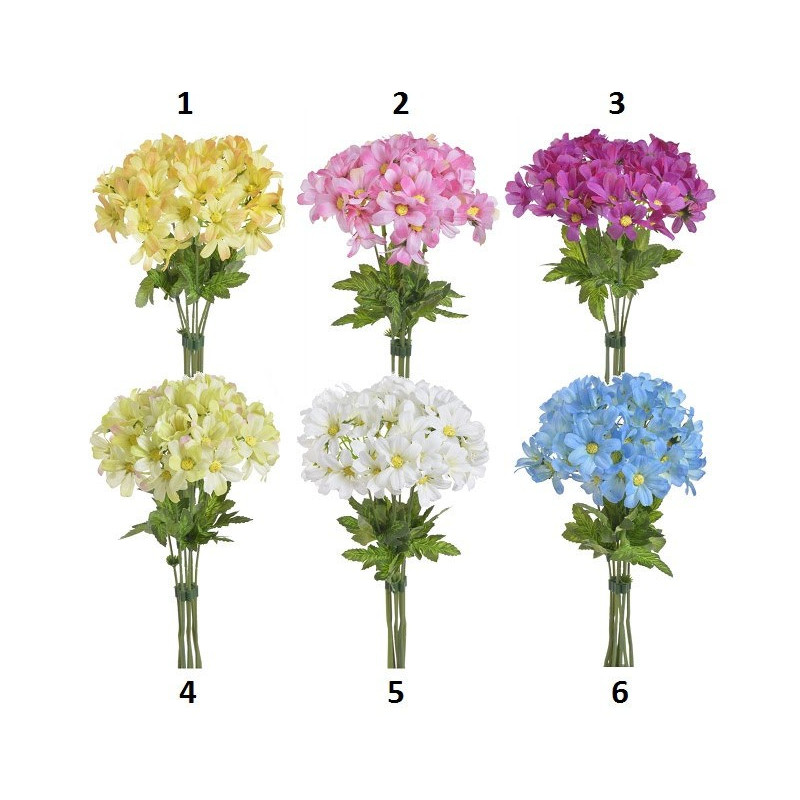 Bukiet złocieni x7, 27 cm - sztuczny kwiat
