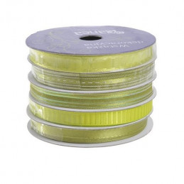 Wstążka dekoracyjna 1cm x 5m, 5szt-kpl