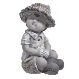 Chłopiec siedzący 35 cmH- ceramika