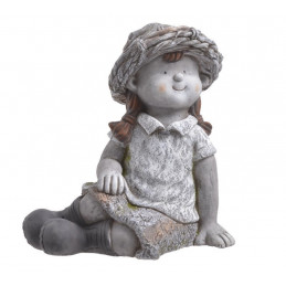 Dziewczynka siedząca 33 cm H- ceramika