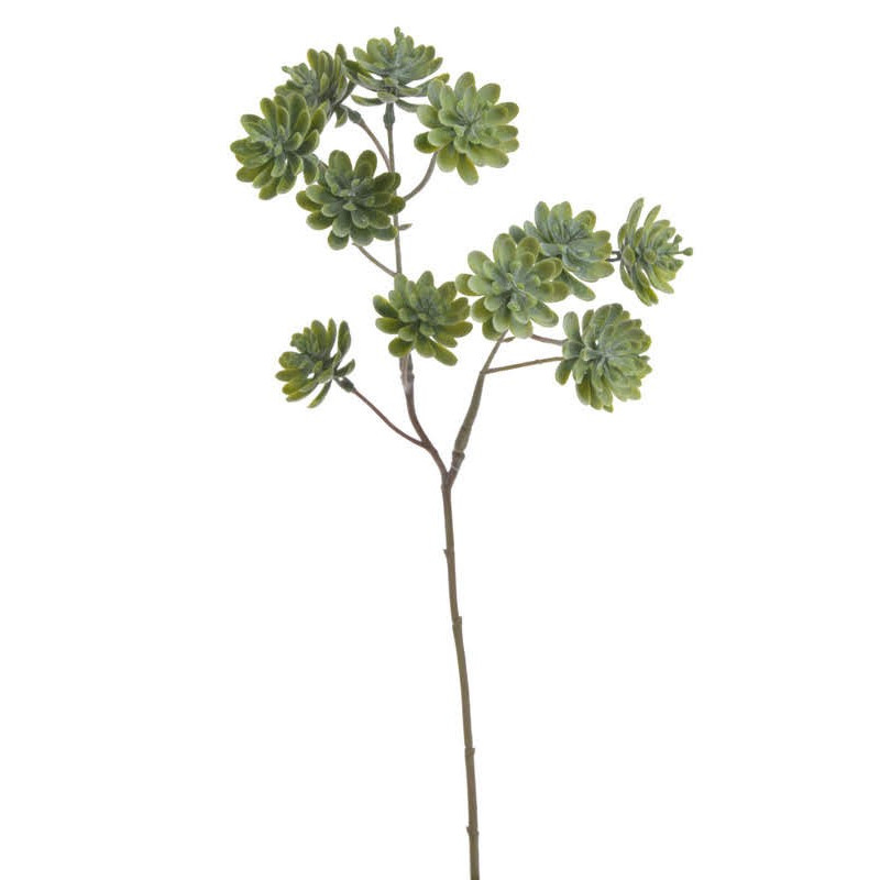 Sukulenty na gałązce 46 cm - sztuczna roślina