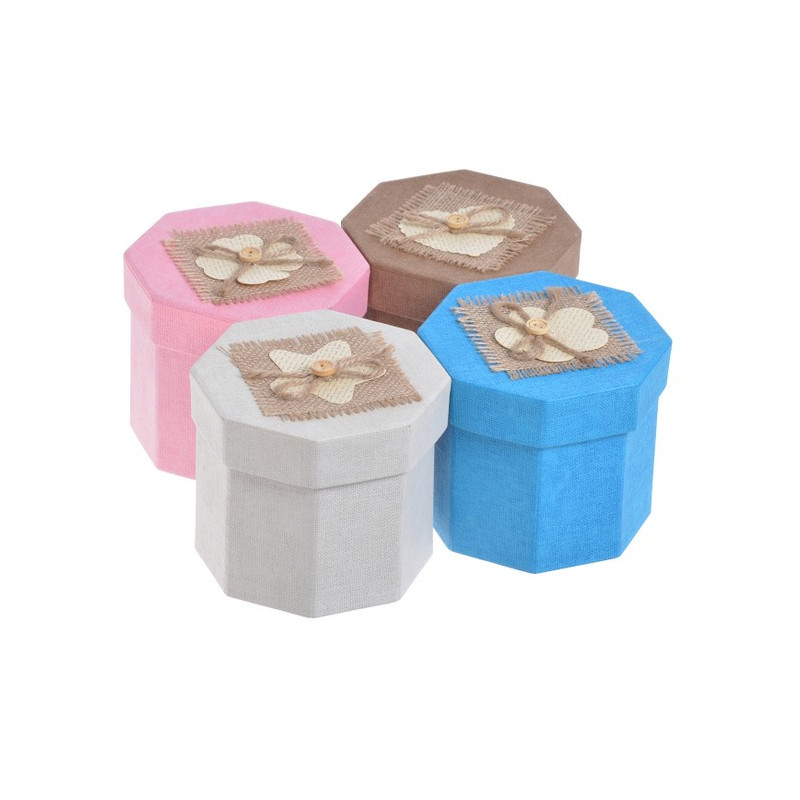 Pudełko 13,3x13,3x11,5 cm - flower box kpl/4sztuki