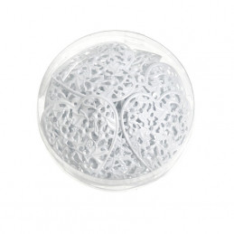 Serca metalowe 4 cm 24szt-kpl