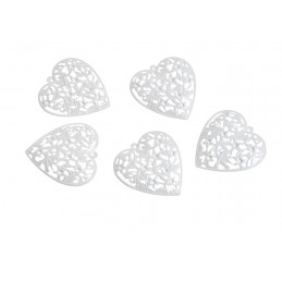 Serca metalowe 4 cm 24szt-kpl