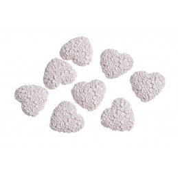 Serduszka nalepki 8szt/paczka..2,8 cm