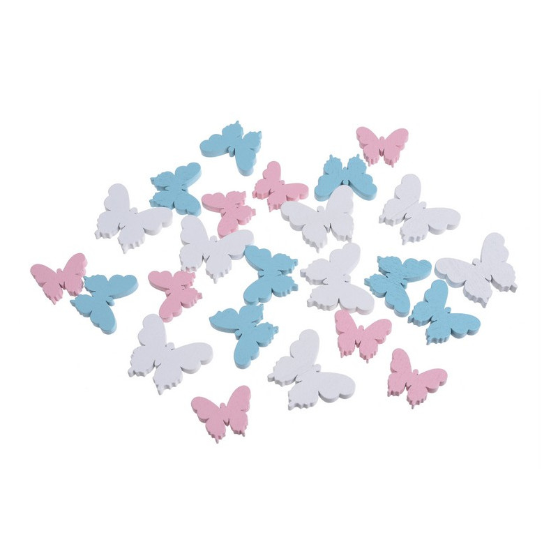 Motylki 24szt..3cm, 2cm