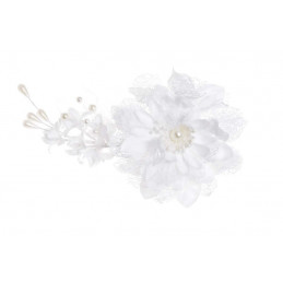 Butonierka z dużym kwiatem KLIP..20 cm