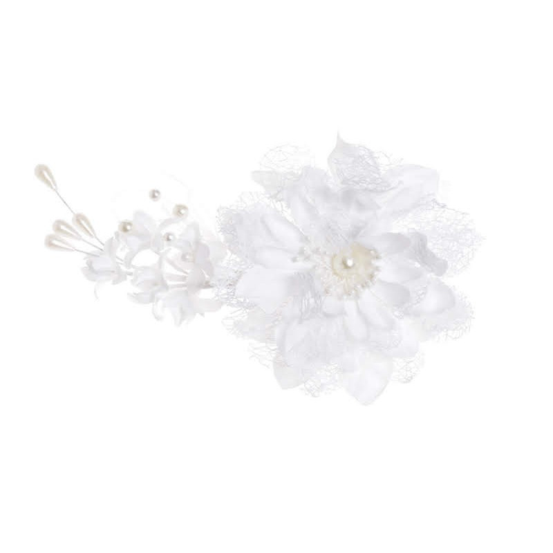 Butonierka z dużym kwiatem KLIP..20 cm